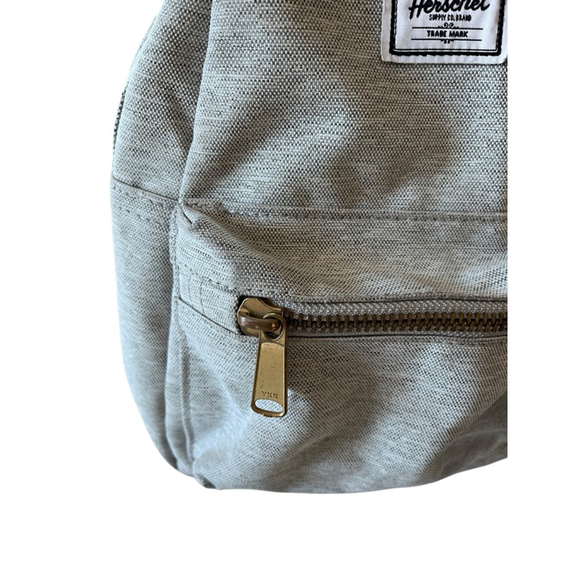 Herschel Supply Co. Mini Backpack AND Fanny Pack Combo Set Gray Belt Bag Lined - Picture 4 of 15